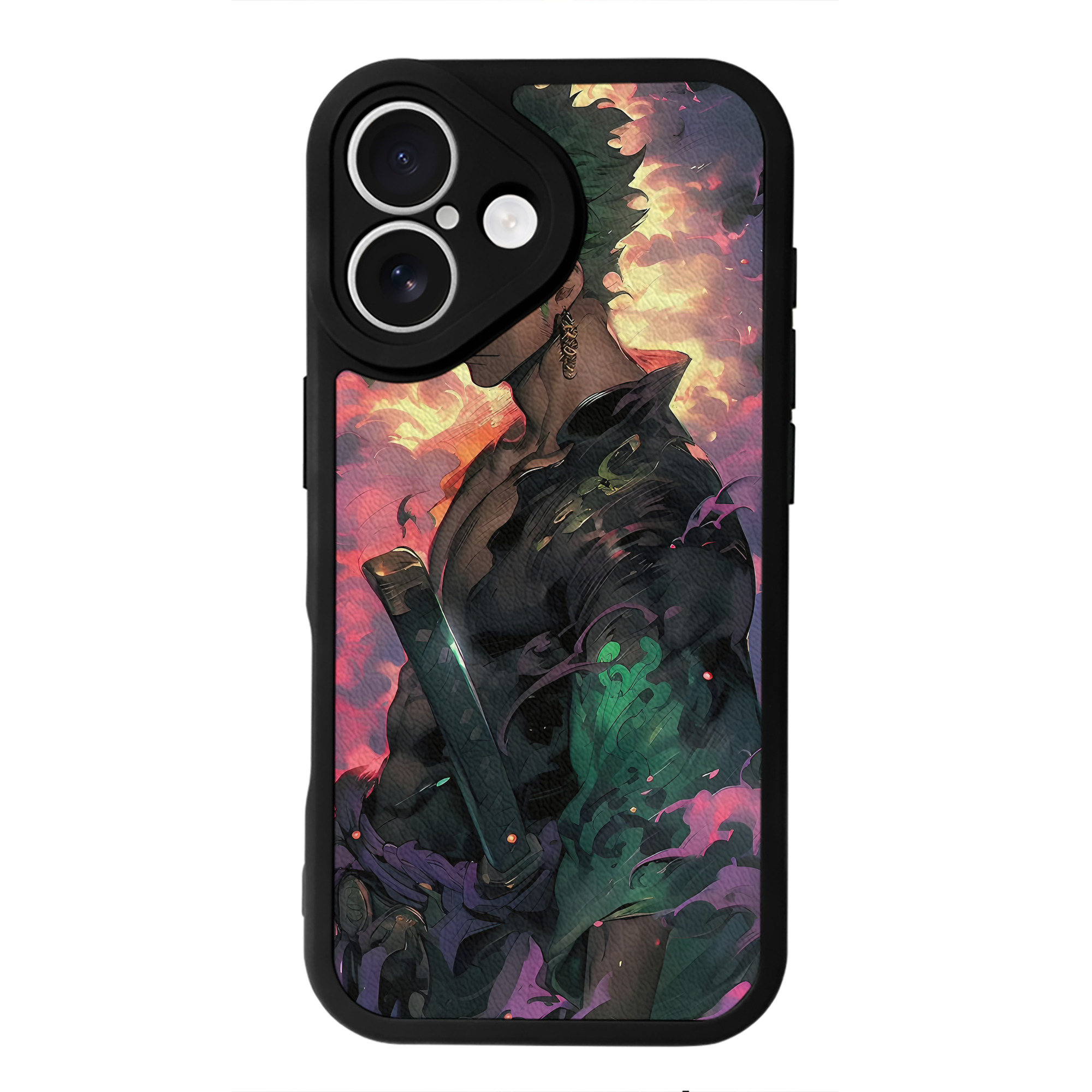（画像用） ワンピース ONE PIECE 【iPhone 16シリーズ対応】シリコンスマホケース（レザー調） 材質：シリコン